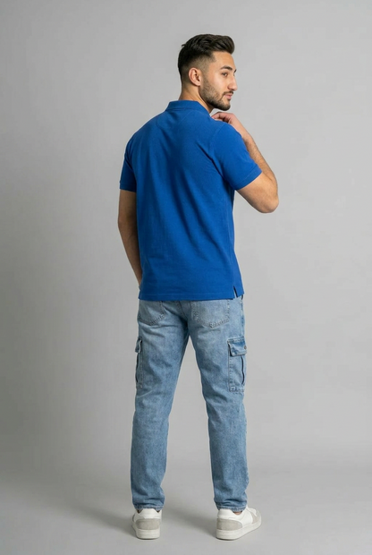 Polo T-shirt - Royal Blue