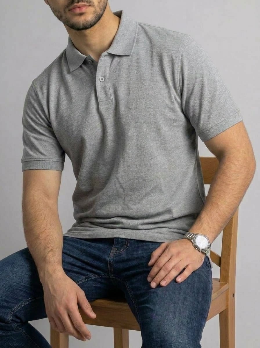 Polo T-shirt Gray
