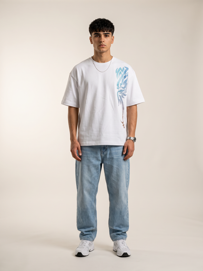 SKY FLOW White Tee