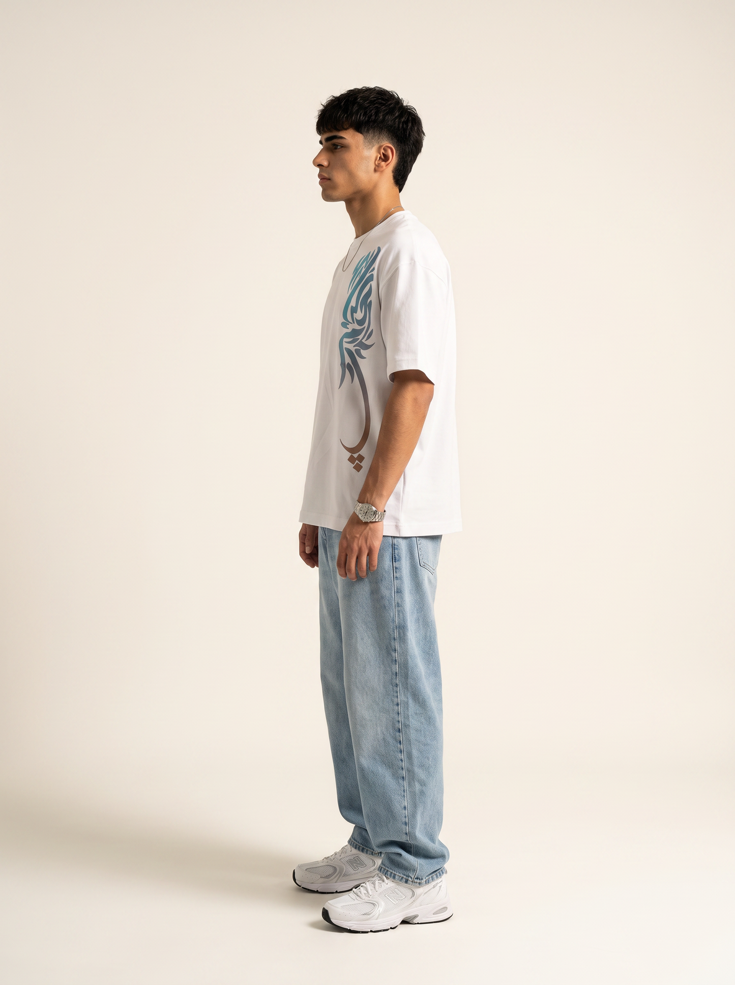 SKY FLOW White Tee