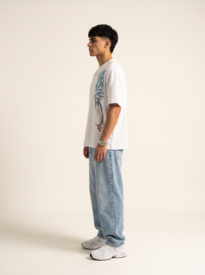 SKY FLOW White Tee