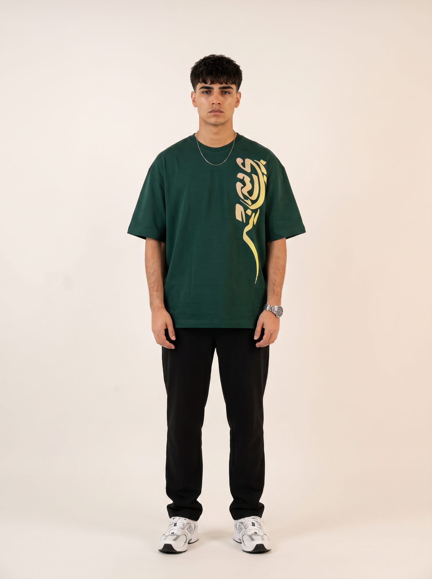 Ink Flow Dark Green Tee