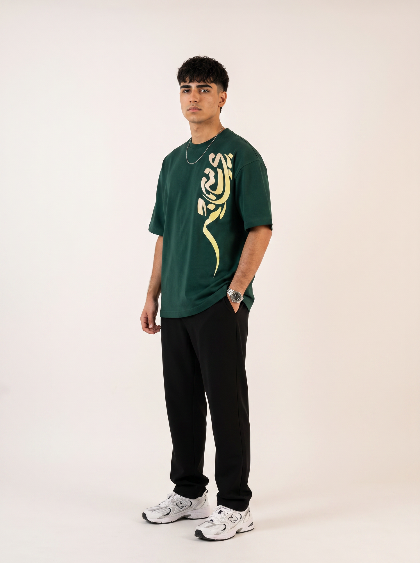 Ink Flow Dark Green Tee