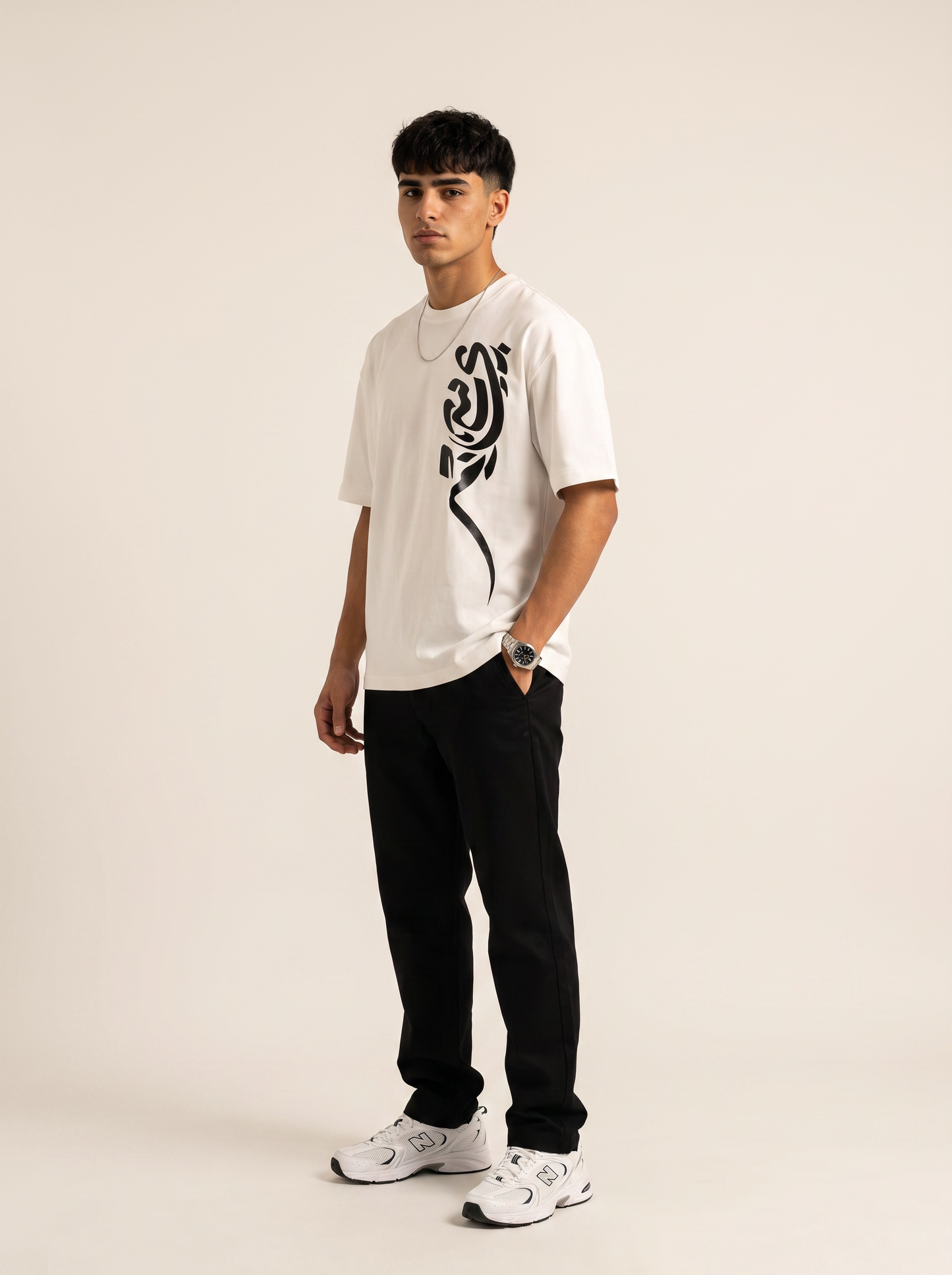 Ink Flow White Tee