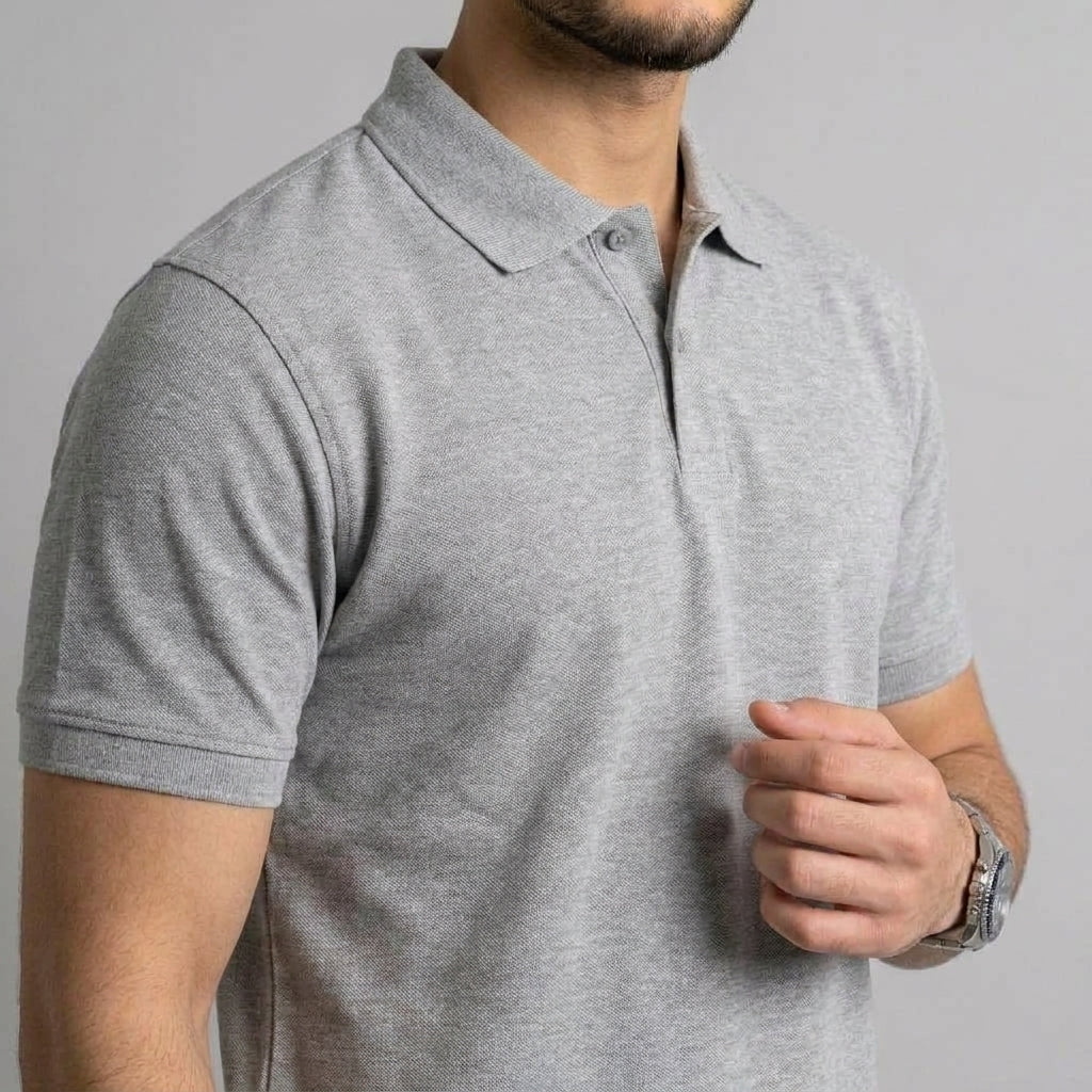 Polo T-shirt Gray